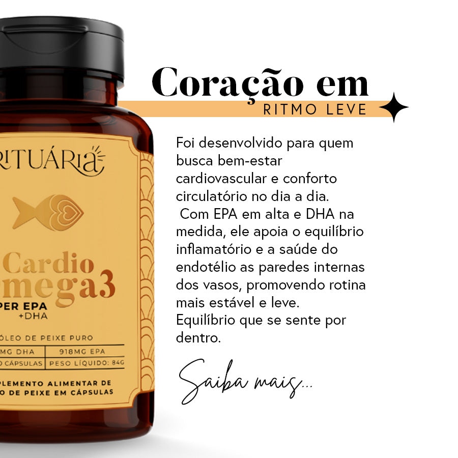 Fórmula Cardio Ômega 3 (Super EPA) - 60 cápsulas