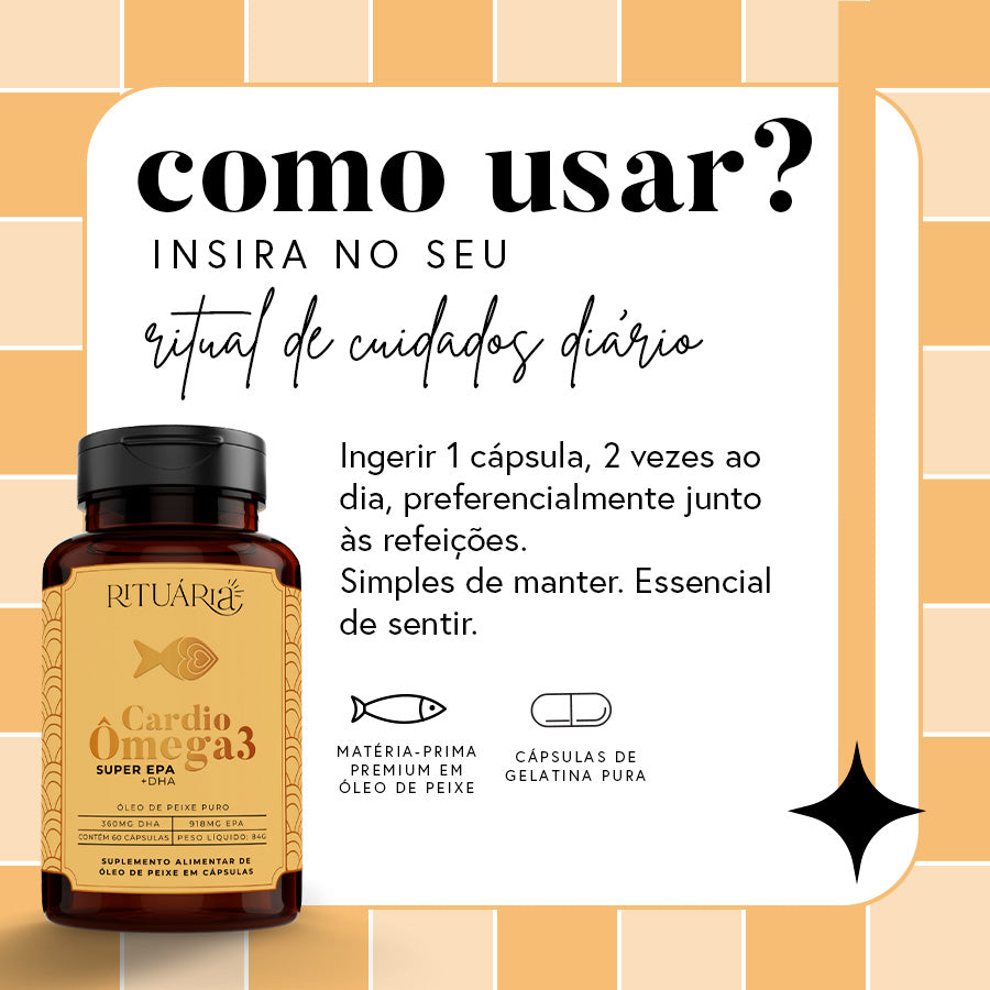 Fórmula Cardio Ômega 3 (Super EPA) - 60 cápsulas