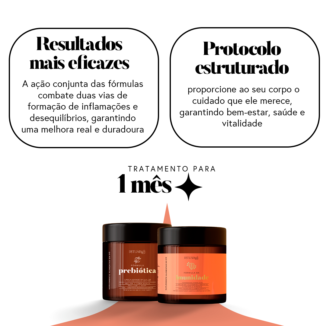 2 Prebióticas + 2 Imunidades (Shot dos Milagres em Dobro)