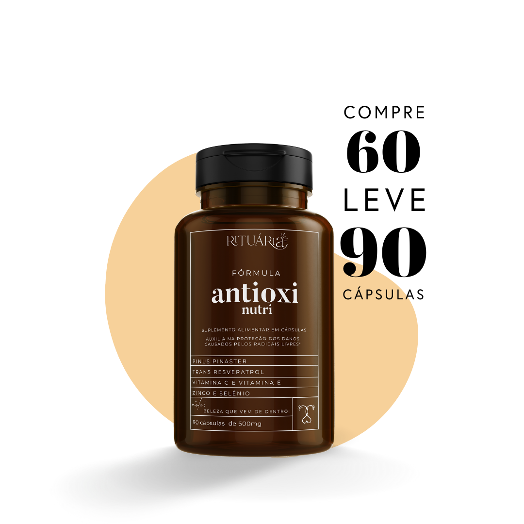 Fórmula Antioxi Nutri – saúde, beleza e proteção (90 cápsulas – 3 meses)