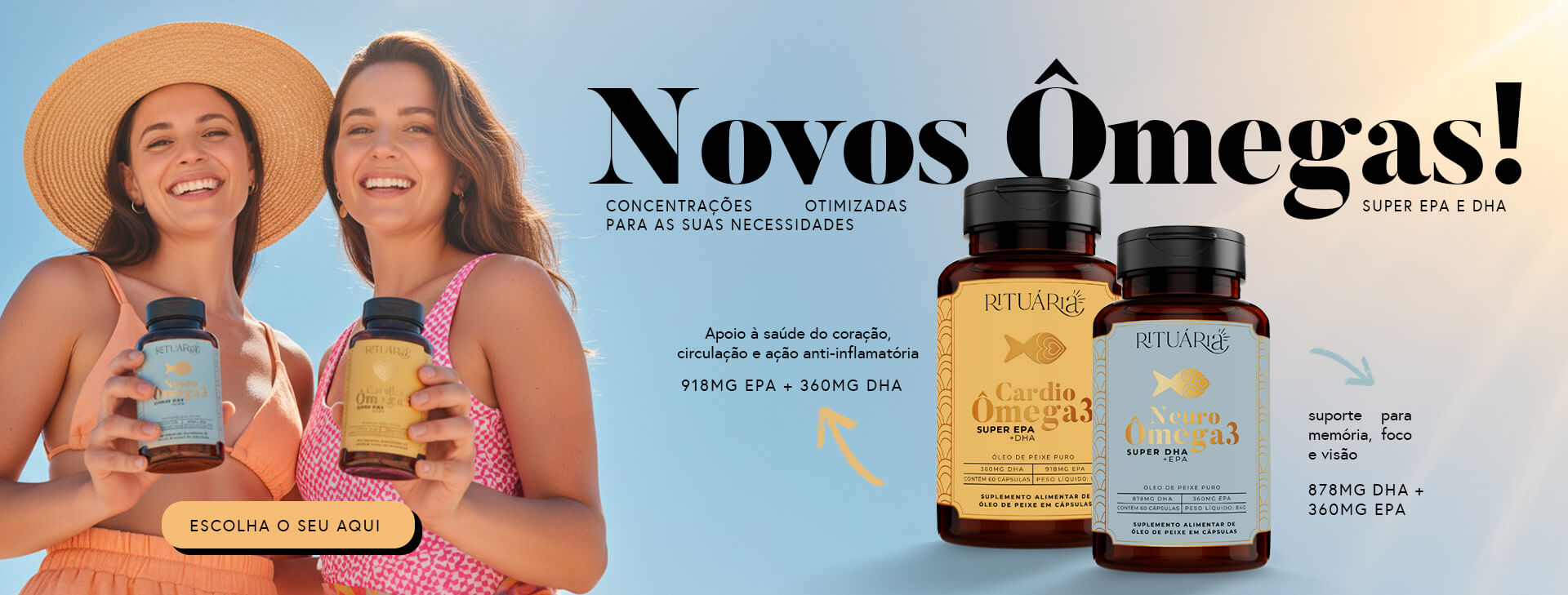 Lançamento Ômegas + Vitamina D3