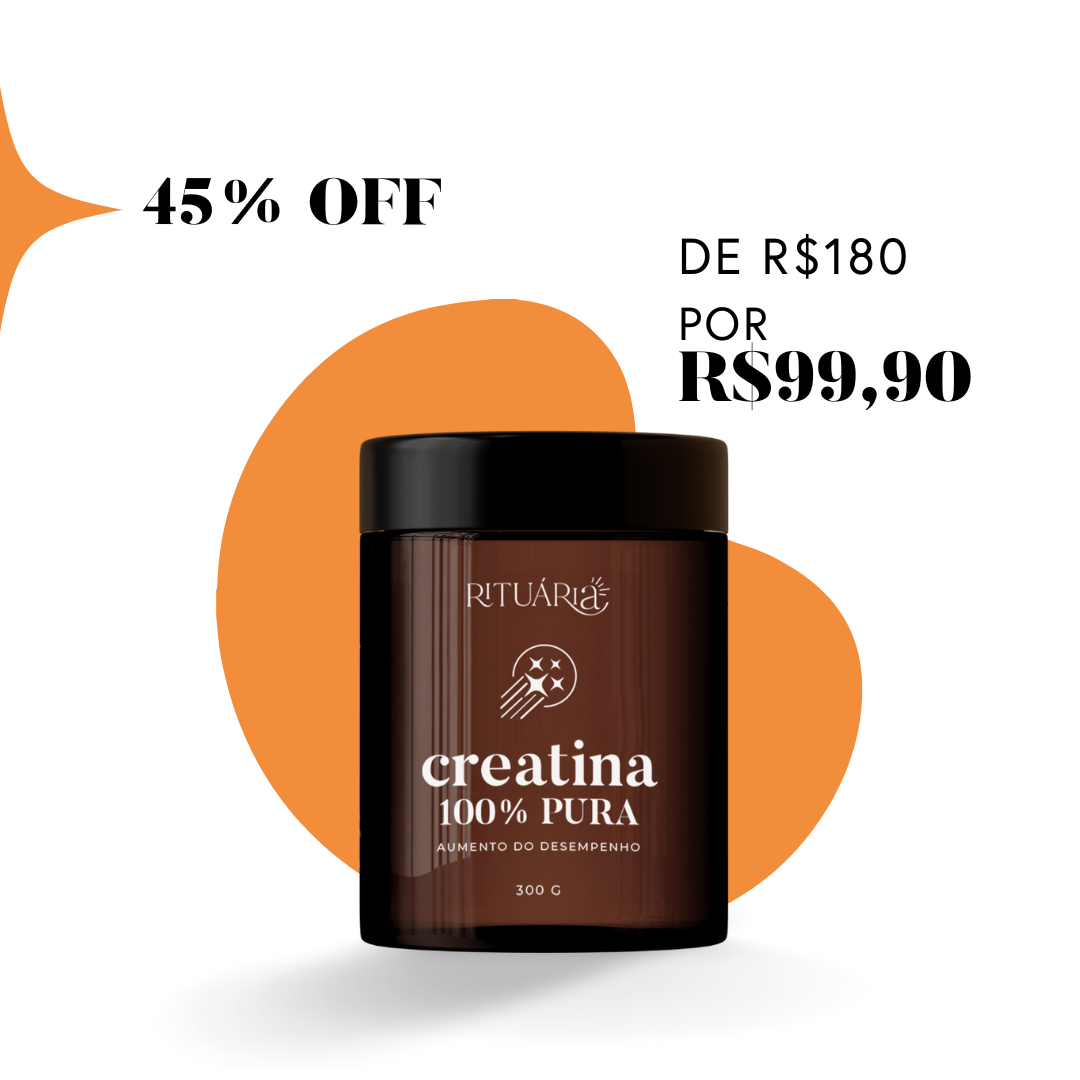 Creatina 100% Pura (Micronizada e Monohidratada) | 300 g | 100 doses