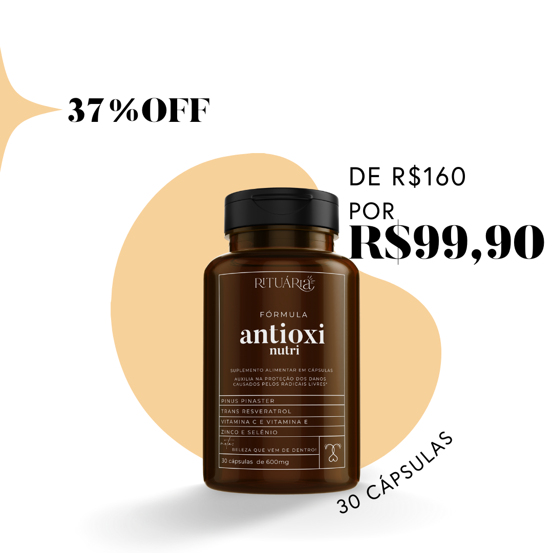 Fórmula Antioxi Nutri – saúde, beleza e proteção (30 cápsulas – 1 mês)