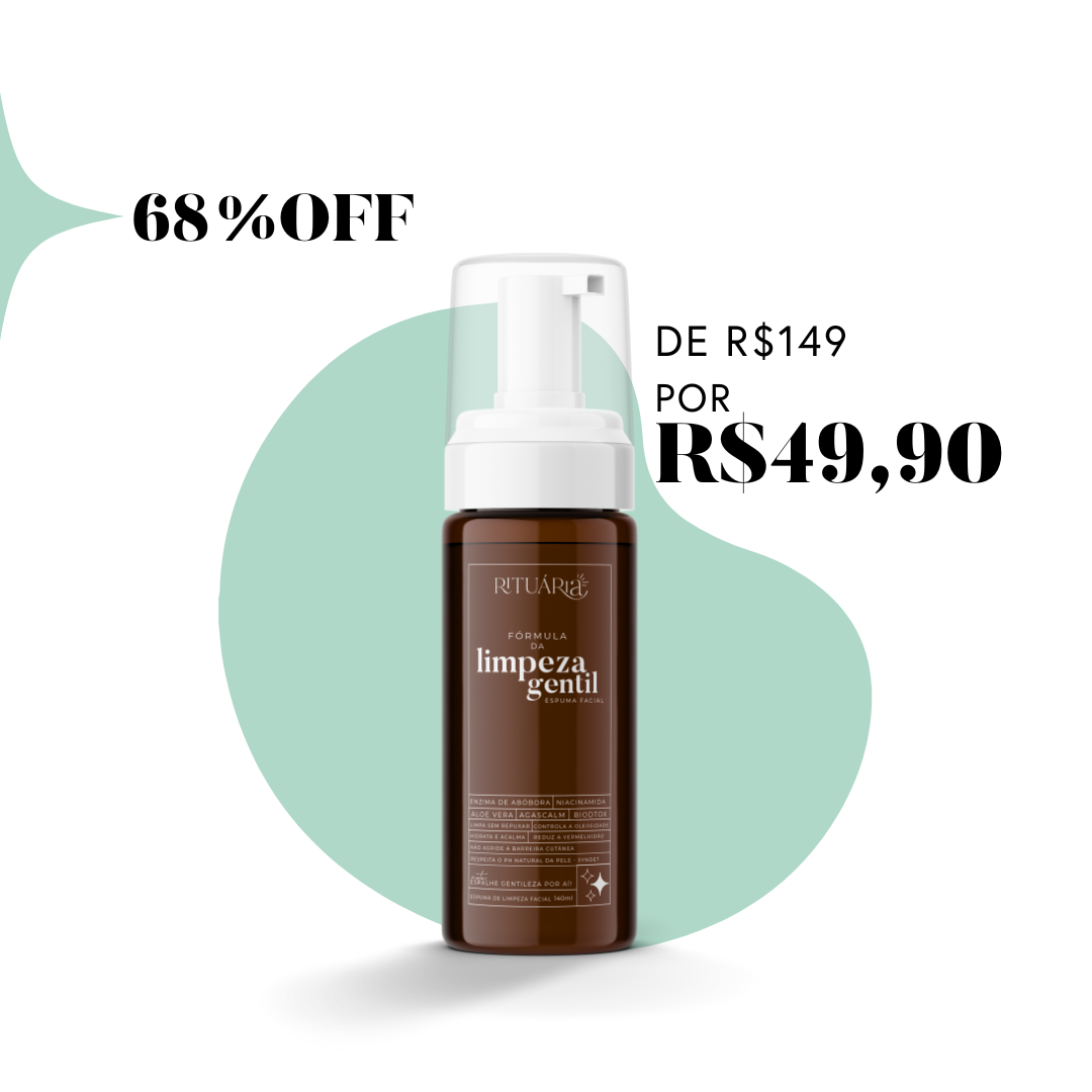 Fórmula da Limpeza Gentil (Mousse Facial / Sabonete Syndet) | 140 ml