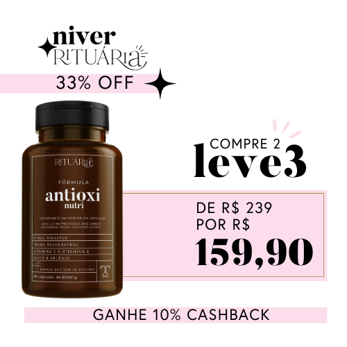 Fórmula Antioxi Nutri – Protetor Solar Oral (90 cápsulas – 3 meses)