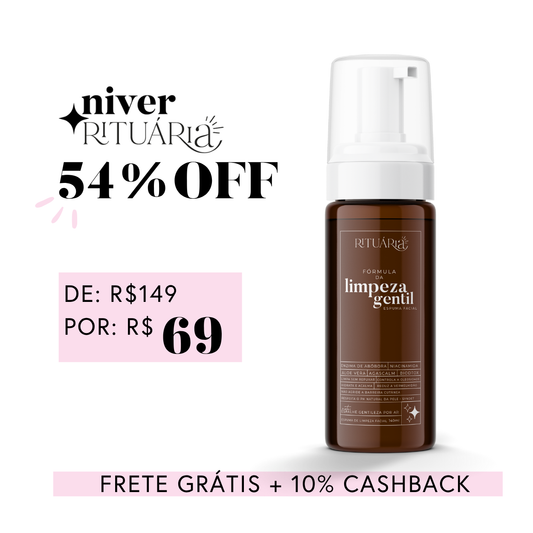 Fórmula da Limpeza Gentil (Mousse Facial / Sabonete Syndet) | 140 ml