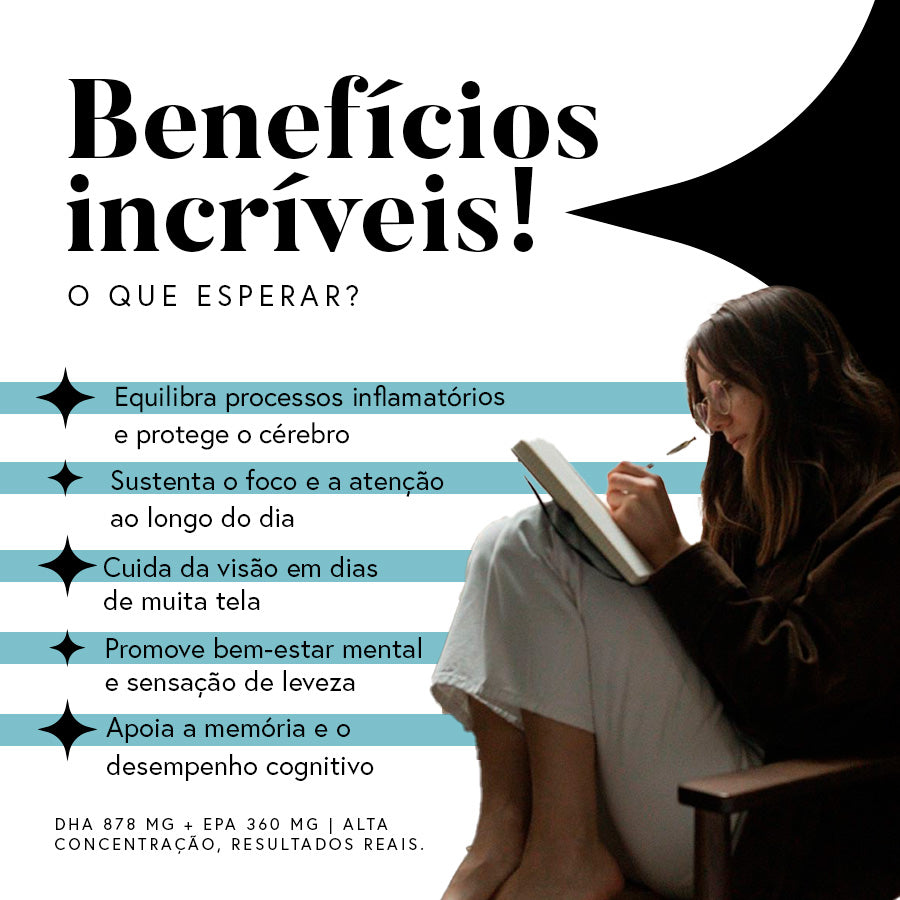 Fórmula Neuro Ômega 3 (Super DHA) - 60 cápsulas