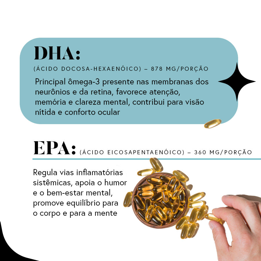 Fórmula Neuro Ômega 3 (Super DHA) - 60 cápsulas