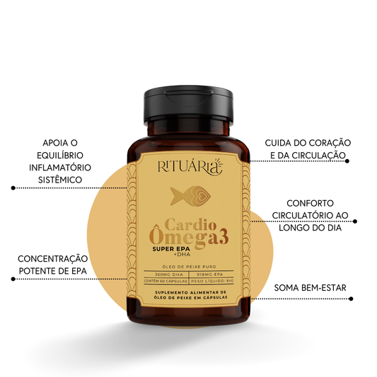 Fórmula Cardio Ômega 3 (Super EPA) - 60 cápsulas