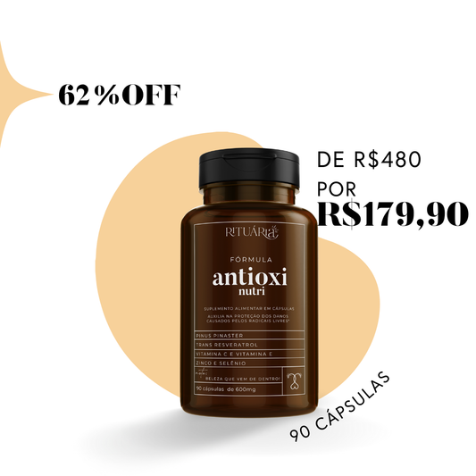 Fórmula Antioxi Nutri – Protetor Solar Oral (90 cápsulas – 3 meses)