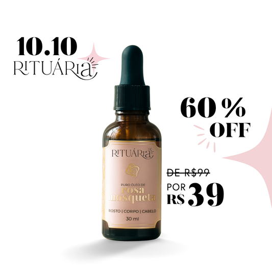 Óleo de Rosa Mosqueta 30ml - 100% Puro
