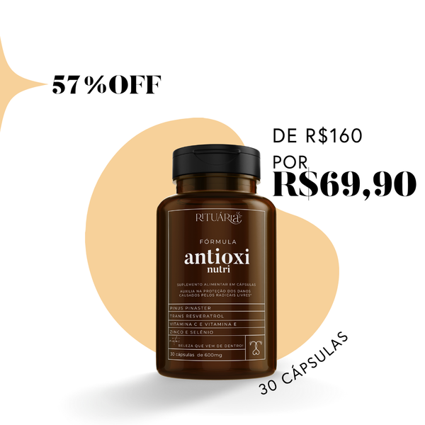 Fórmula Antioxi Nutri - Protetor Solar Oral - 30 cápsulas